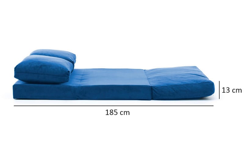 Vuodesohva Florentine 2:n ist 120x185 - Sininen - Huonekalut - Sohva - Vuodesohva - 2 istuttava vuodesohva