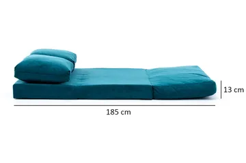 Vuodesohva Florentine 2:n ist 120x185 - Turkoosi - Huonekalut - Sohva - Vuodesohva - 2 istuttava vuodesohva