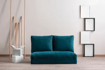 Vuodesohva Florentine 2:n ist 120x185 - Turkoosi - Huonekalut - Sohva - Vuodesohva - 2 istuttava vuodesohva