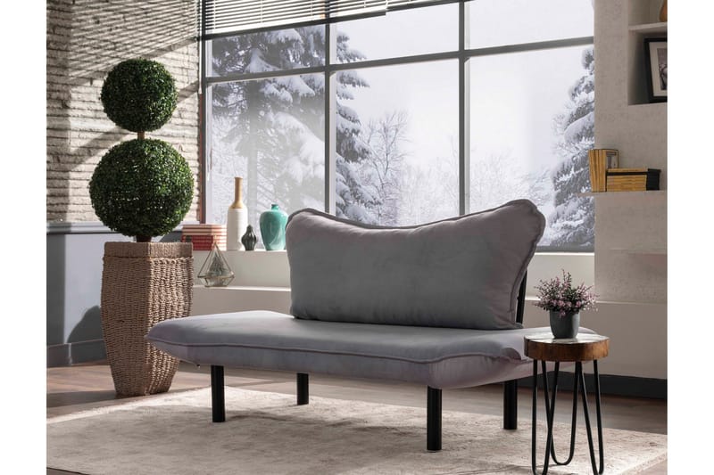 Vuodesohva Golda 2:n ist - Harmaa - Huonekalut - Sohva - Vuodesohva - 2 istuttava vuodesohva