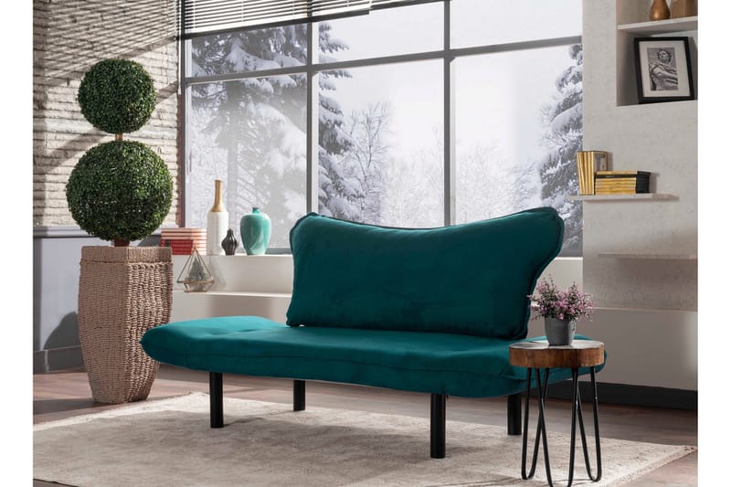 Vuodesohva Golda 2:n ist - Sinivihreä - Huonekalut - Sohva - Vuodesohva - 2 istuttava vuodesohva