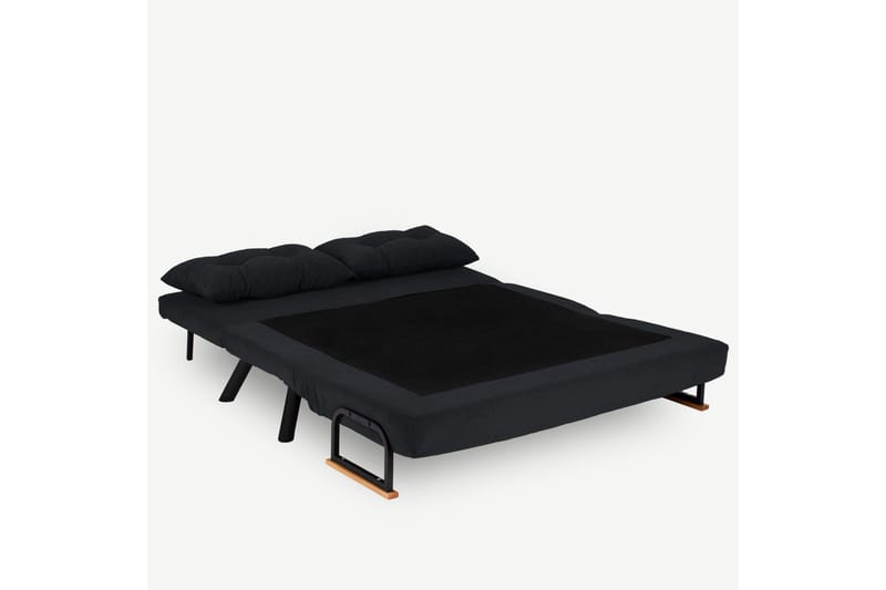 Vuodesohva Riceville 2:n ist 175x133 cm - Musta - Huonekalut - Sohva - Vuodesohva - 2 istuttava vuodesohva