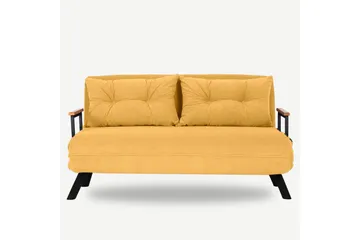 Vuodesohva Riceville 2:n ist 175x133 cm - Sinappikeltainen - Huonekalut - Sohva - Vuodesohva - 2 istuttava vuodesohva