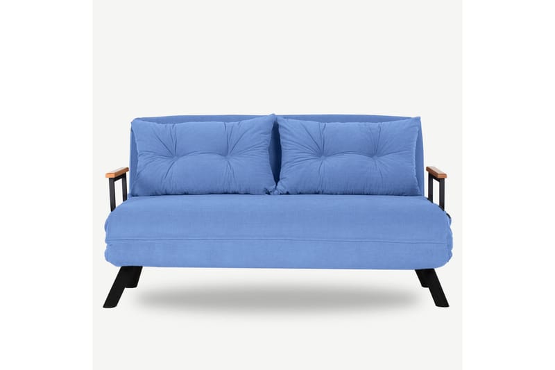 Vuodesohva Riceville 2:n ist 175x133 cm - Sininen - Huonekalut - Sohva - Vuodesohva - 2 istuttava vuodesohva
