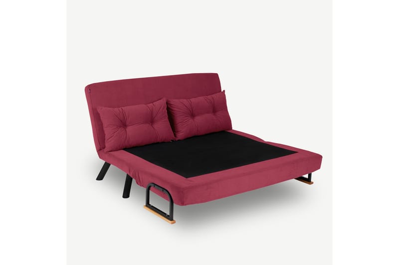 Vuodesohva Riceville 2:n ist 175x133 cm - Punainen - Huonekalut - Sohva - Vuodesohva - 2 istuttava vuodesohva