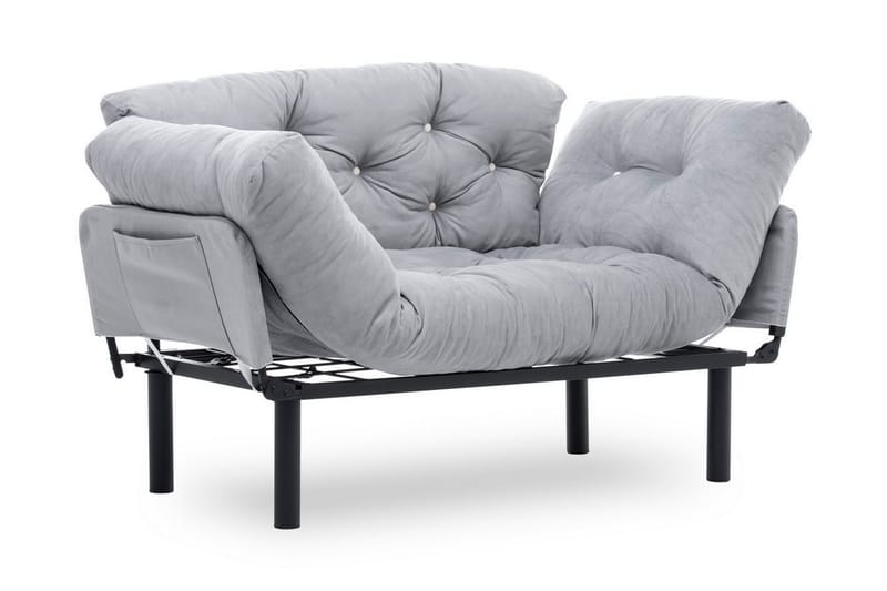 Vuodesohva Pamelia 2:n ist - Harmaa - Huonekalut - Sohva - Vuodesohva - 2 istuttava vuodesohva