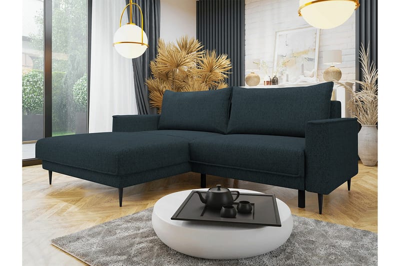 2:n ist Kulmasohva Graystone - Tummansininen - Huonekalut - Sohva - Vuodesohva