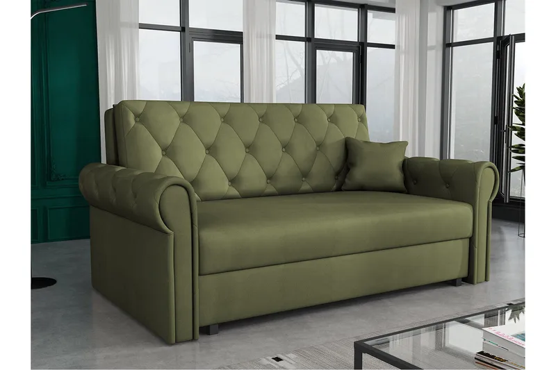 2:n ist Vuodesohva Denegal - Tummanvihreä - Huonekalut - Sohva - Vuodesohva