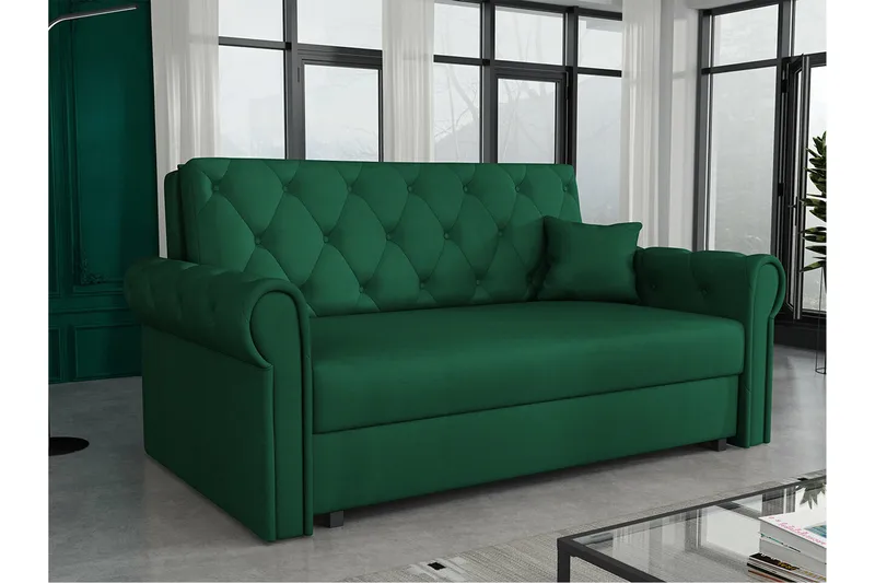 2:n ist Vuodesohva Denegal - Tummanvihreä - Huonekalut - Sohva - Vuodesohva