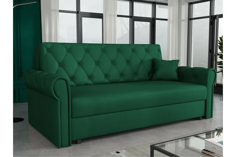 2:n ist Vuodesohva Denegal - Tummanvihreä - Huonekalut - Sohva - Vuodesohva