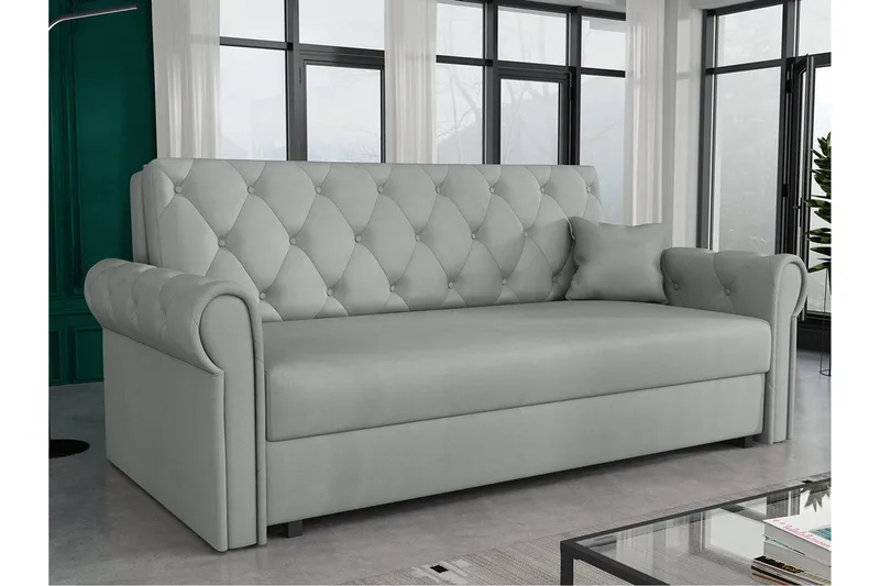 2:n ist Vuodesohva Denegal - Vaaleanharmaa/Tummanharmaa - Huonekalut - Sohva - Vuodesohva