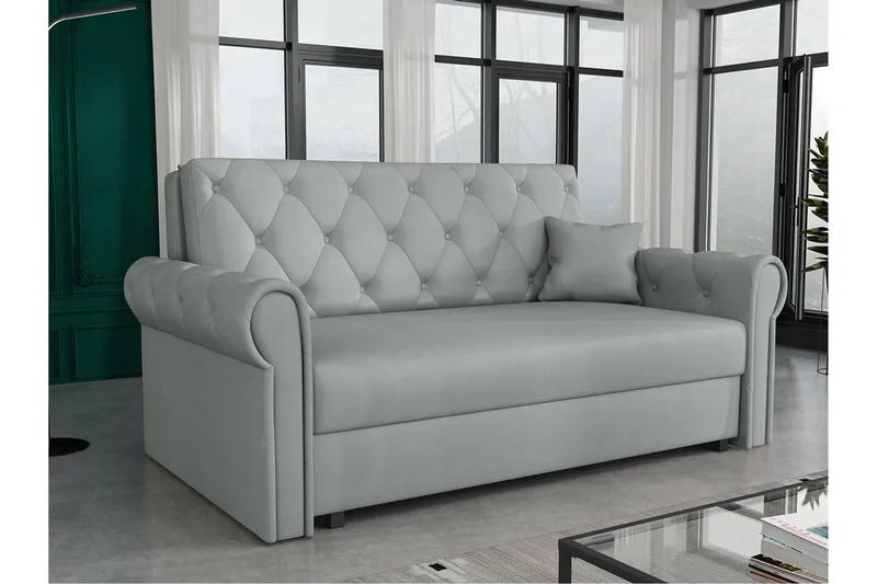 2:n ist Vuodesohva Denegal - Vaaleanharmaa/Tummanharmaa - Huonekalut - Sohva - Vuodesohva