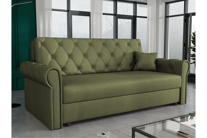2:n ist Vuodesohva Denegal - Vihreä - Huonekalut - Sohva - Vuodesohva