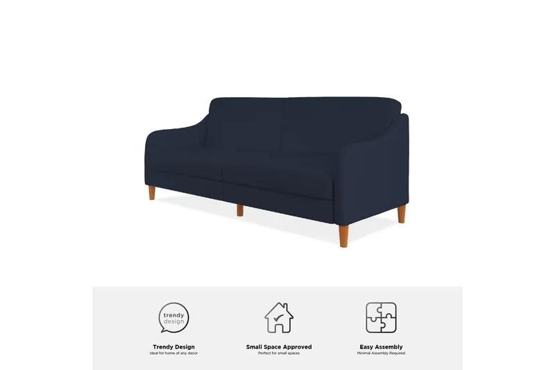 2:n ist Vuodesohva Jasper Laivastonsininen - Dorel Home - Huonekalut - Sohva - Vuodesohva