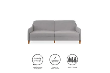 2:n ist Vuodesohva Jasper Vaaleanharmaa - Dorel Home - Huonekalut - Sohva - Vuodesohva