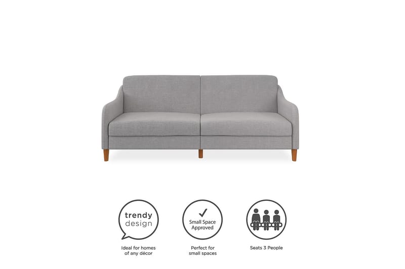 2:n ist Vuodesohva Jasper Vaaleanharmaa - Dorel Home - Huonekalut - Sohva - Vuodesohva