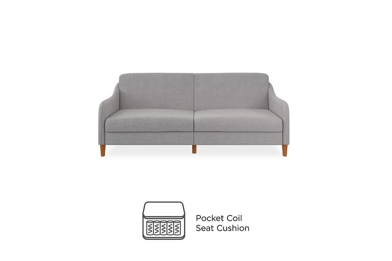 2:n ist Vuodesohva Jasper Vaaleanharmaa - Dorel Home - Huonekalut - Sohva - Vuodesohva