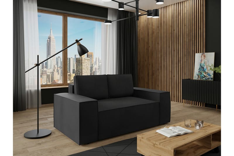 2:n ist Vuodesohva Knocklong - Musta - Huonekalut - Sohva - Vuodesohva