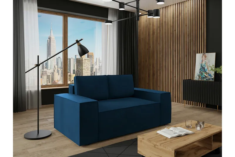 2:n ist Vuodesohva Knocklong - Sininen - Huonekalut - Sohva - Vuodesohva