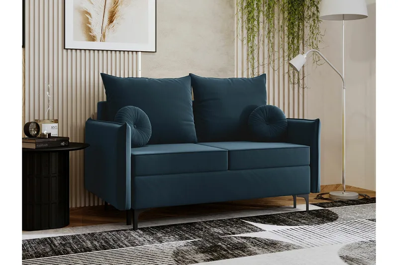 2:n ist Vuodesohva Knocklong - Sininen - Huonekalut - Sohva - Vuodesohva