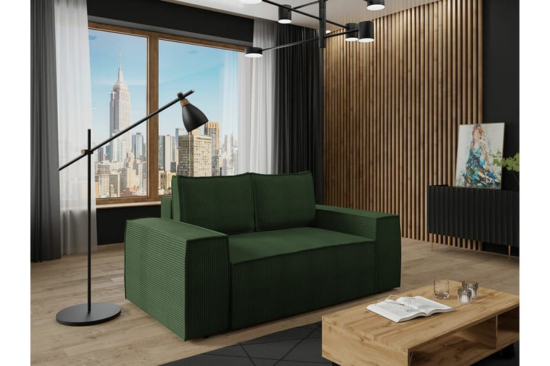 2:n ist Vuodesohva Knocklong - Vihreä - Huonekalut - Sohva - Vuodesohva