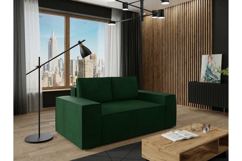 2:n ist Vuodesohva Knocklong - Vihreä - Huonekalut - Sohva - Vuodesohva