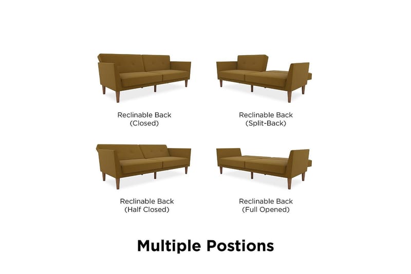 2:n ist Vuodesohva Regal Keltainen - Novogratz - Huonekalut - Sohva - Vuodesohva