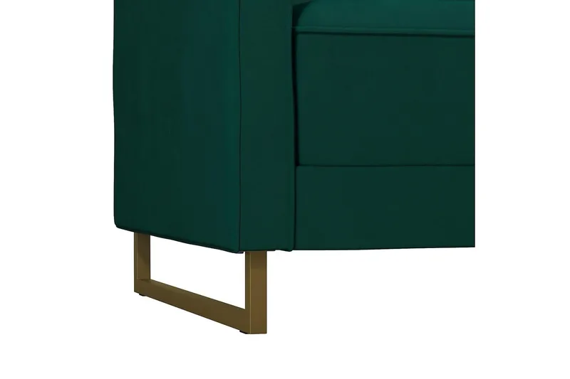 2:n ist Vuodesohva Skylar Säädettävä Sametti/Vihreä/Messinki - Novogratz - Huonekalut - Sohva - Vuodesohva