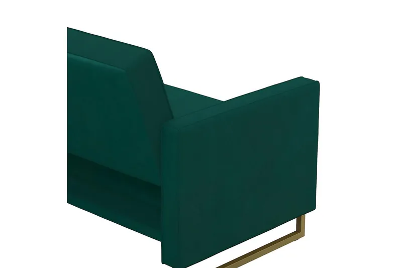 2:n ist Vuodesohva Skylar Säädettävä Sametti/Vihreä/Messinki - Novogratz - Huonekalut - Sohva - Vuodesohva