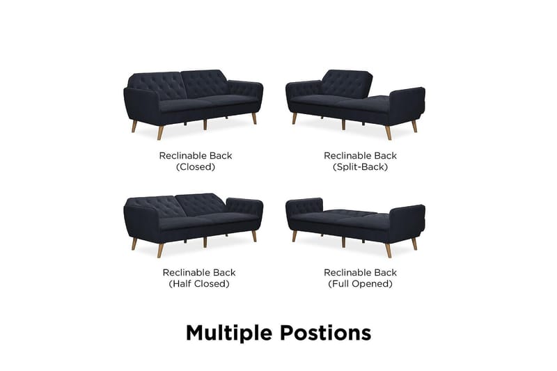 2:n ist Vuodesohva Tallulah Laivastonsininen - Novogratz - Huonekalut - Sohva - Vuodesohva