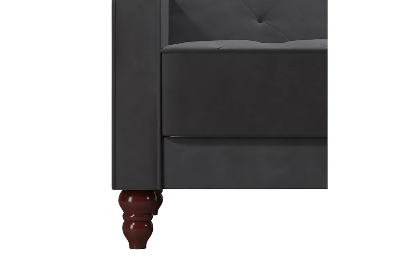 2:n ist Vuodesohva Vintage tuftattu Harmaa - Novogratz - Huonekalut - Sohva - Vuodesohva