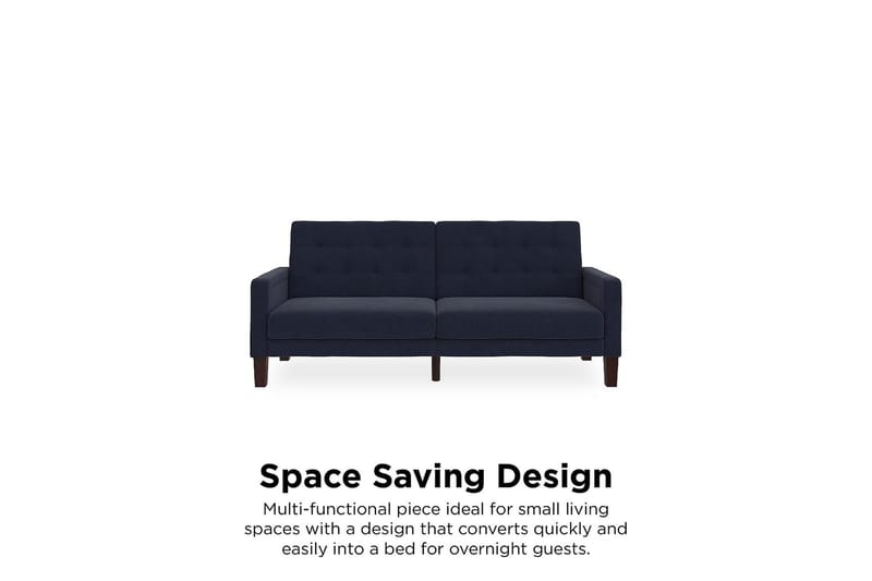 2:n ist Vuodesohva Porter Pellavansininen - Dorel Home - Huonekalut - Sohva - Vuodesohva - 2 istuttava vuodesohva