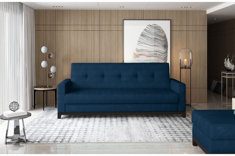 2:n ist Vuodesohva Poniente - Sininen - Huonekalut - Sohva - Vuodesohva