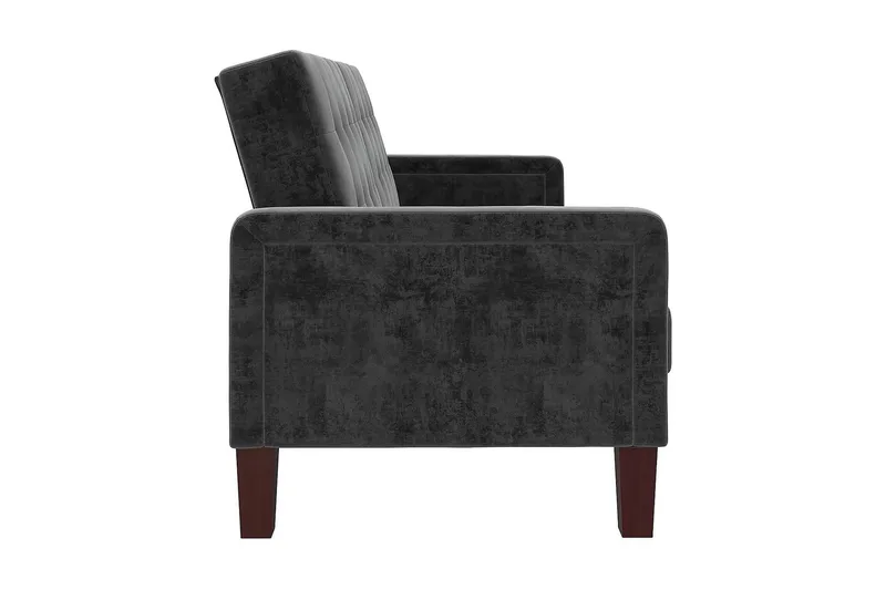 2:n ist Vuodesohva Porter Sametti/Harmaa - Dorel Home - Huonekalut - Sohva - Vuodesohva - 2 istuttava vuodesohva