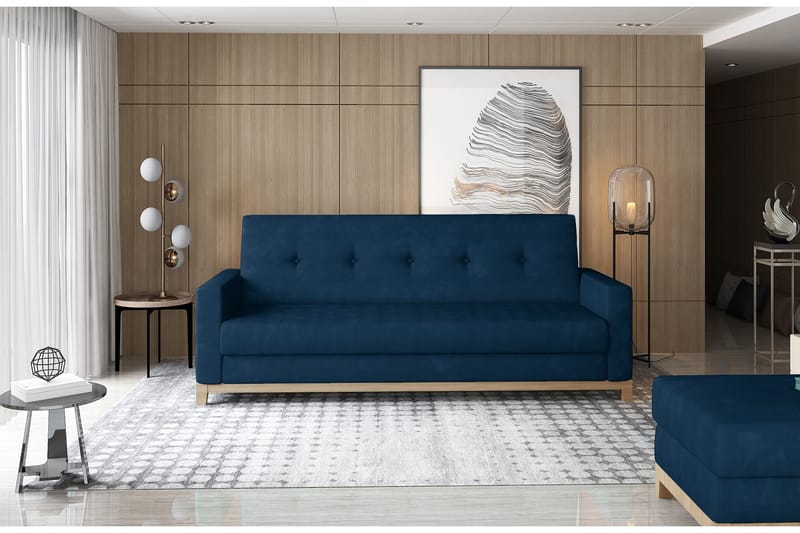 2:n ist Vuodesohva Poniente - Sininen - Huonekalut - Sohva - Vuodesohva