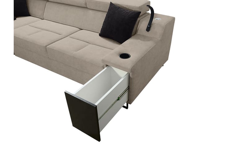 3 ist. Vuodesohva Oikea - Beige - Huonekalut - Sohva - Vuodesohva
