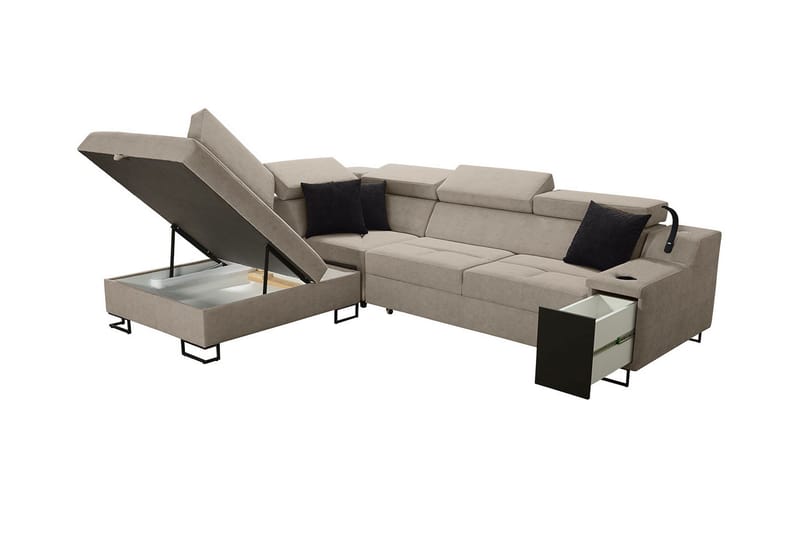 3 ist. Vuodesohva Oikea - Beige - Huonekalut - Sohva - Vuodesohva