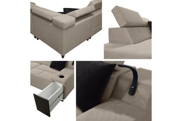 3 ist. Vuodesohva Oikea - Beige - Huonekalut - Sohva - Vuodesohva