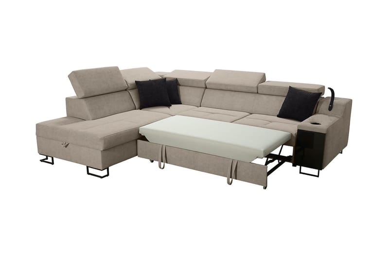 3 ist. Vuodesohva Oikea - Beige - Huonekalut - Sohva - Vuodesohva