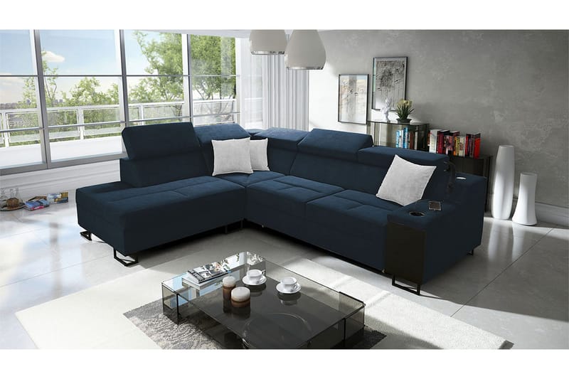 3 ist. Vuodesohva Vasen - Sininen - Huonekalut - Sohva - Vuodesohva