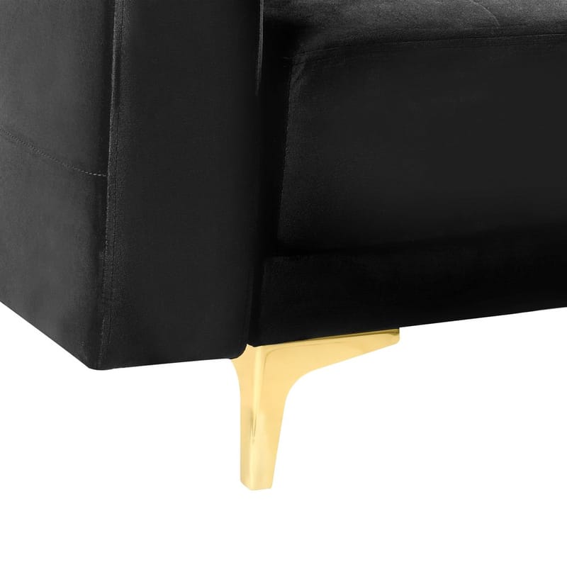 3-istuttava sohva Aberdeen - Musta, kulta/Sametti - Huonekalut - Sohva - Sohvaryhmä