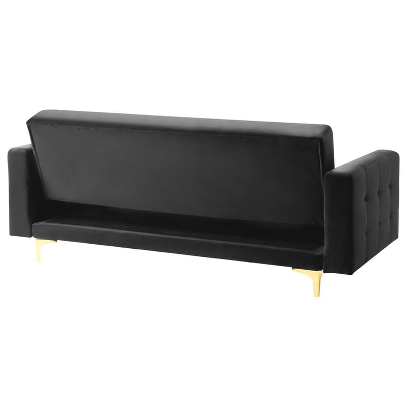 3-istuttava sohva Aberdeen - Musta, kulta/Sametti - Huonekalut - Sohva - Sohvaryhmä