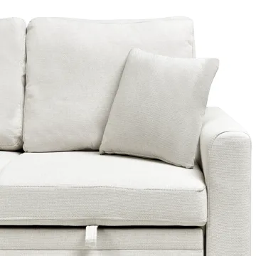 3-istuttava sohva Nassjo oikeakätinen - Vaalea beige - Huonekalut - Sohva - Vuodesohva