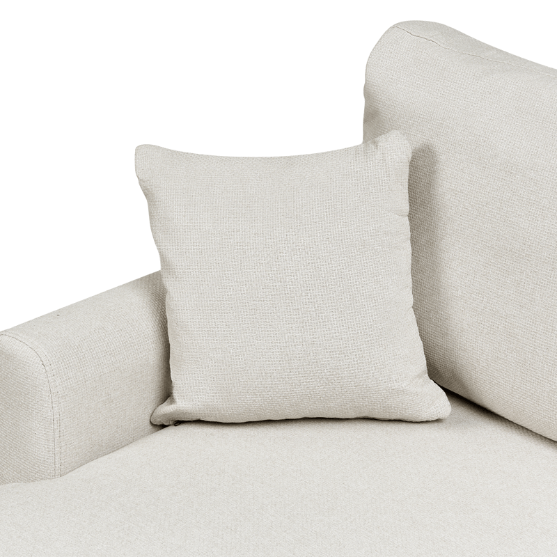 3-istuttava sohva Nassjo oikeakätinen - Vaalea beige - Huonekalut - Sohva - Vuodesohva