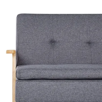 3-istuttava sohva Tjorn - Harmaa, Vaalea puu - Huonekalut - Sohva - Vuodesohva - Futon - Futon sohva