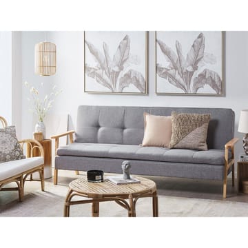 3-istuttava sohva Tjorn - Vaaleanharmaa, vaalea puu - Huonekalut - Sohva - Vuodesohva - Futon - Futon sohva