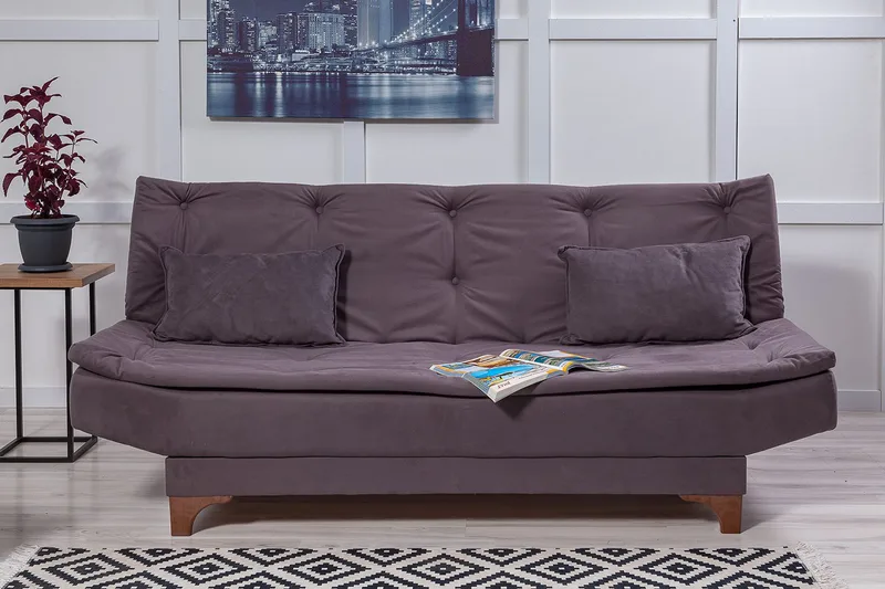 3:n ist Bransdale Vuodesohva - Harmaa - Huonekalut - Sohva - Vuodesohva - 3 istuttava vuodesohva