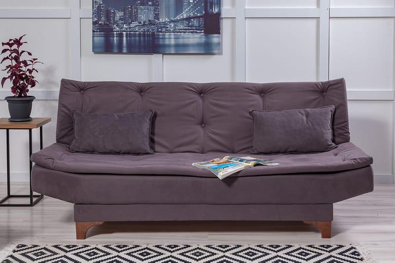 3:n ist Bransdale Vuodesohva - Harmaa - Huonekalut - Sohva - Vuodesohva - 3 istuttava vuodesohva