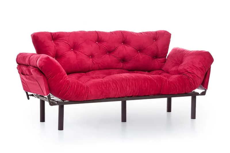 3:n ist Vuodesohva Aitze - Punainen - Huonekalut - Sohva - Vuodesohva - 3 istuttava vuodesohva