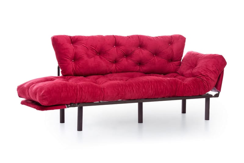 3:n ist Vuodesohva Aitze - Punainen - Huonekalut - Sohva - Vuodesohva - 3 istuttava vuodesohva